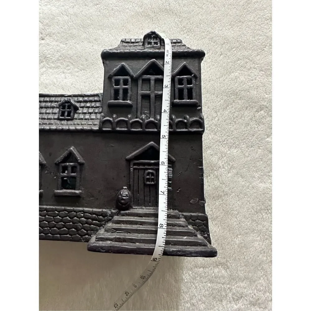 Black Decorative Ceramic House Figurine - Home Accents